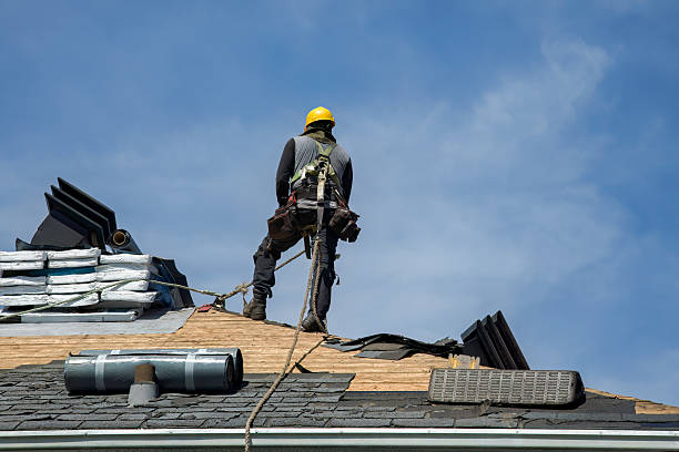 Professional Gutter Installation technician working in Lafayette, CA